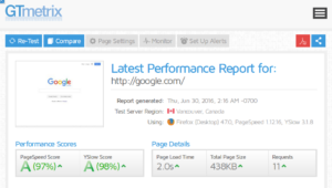 Website Analysis Tools : Report