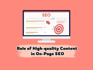 Content quality in on-page SEO