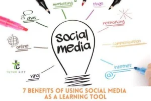 Benefits of social media as a learning tool with communication, networking, marketing, and blogging concepts